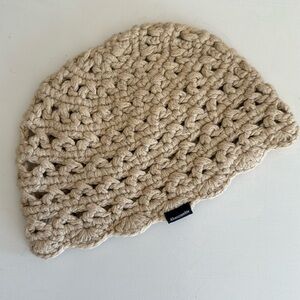 Abercrombie & Fitch Cap Womens One Size Pink Handmade Crocheted Knit Hat